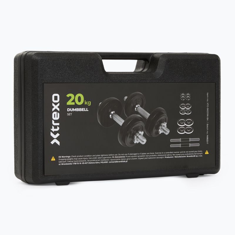 XTREXO 20 kg dumbbell set DK20 13