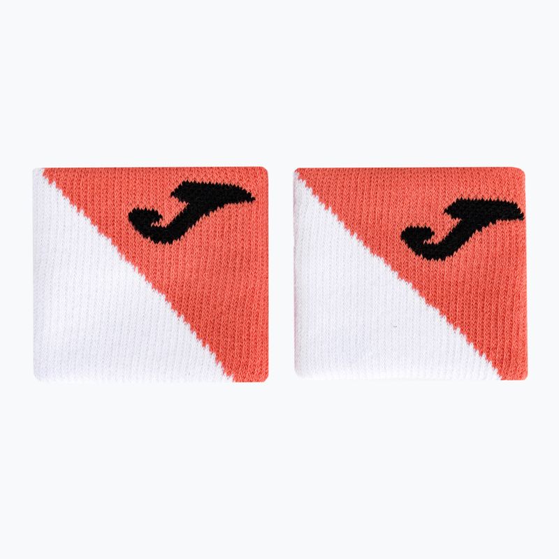 Joma 400818 Wristband Large 2 pcs white-orange 400818.000 wrist wraps 2