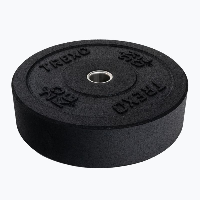 TREXO Olympic bumper weights black TRX-BMP020 20 kg