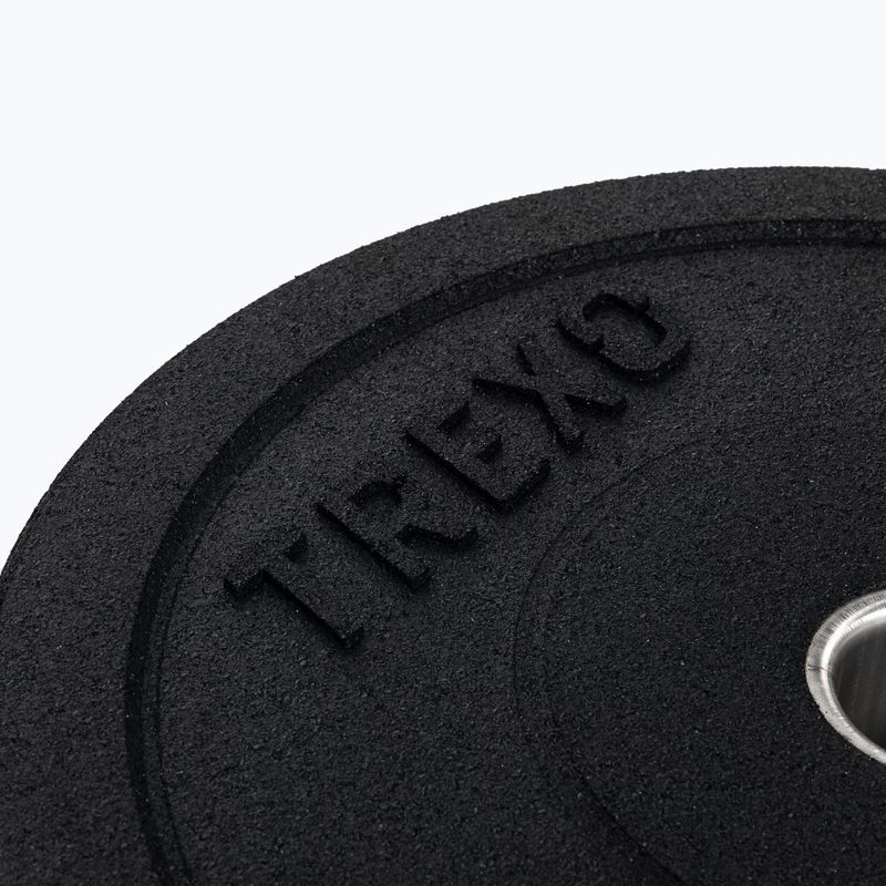 TREXO Olympic bumper weights black TRX-BMP020 20 kg 2