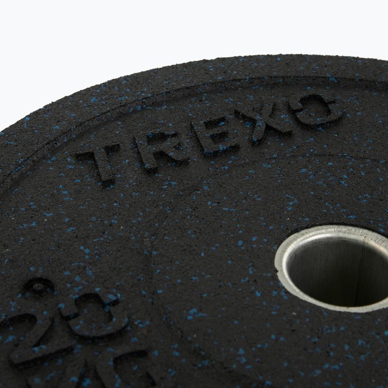 TREXO Olympic bumper weights black TRX-BMP020 20 kg 3