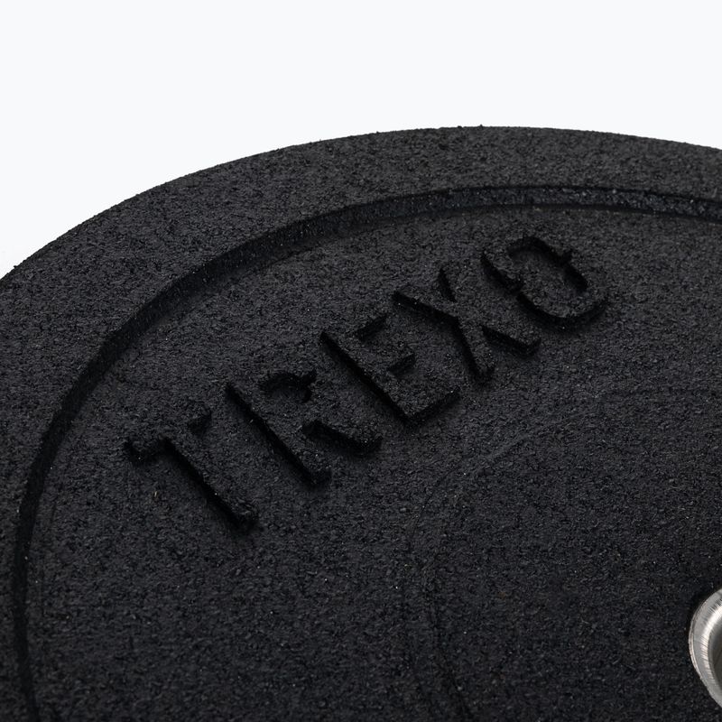 TREXO Olympic bumper weights black TRX-BMP010 10 kg 2