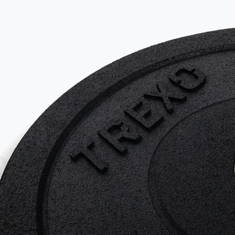 TREXO Olympic bumper weights black TRX-BMP005 5 kg 2