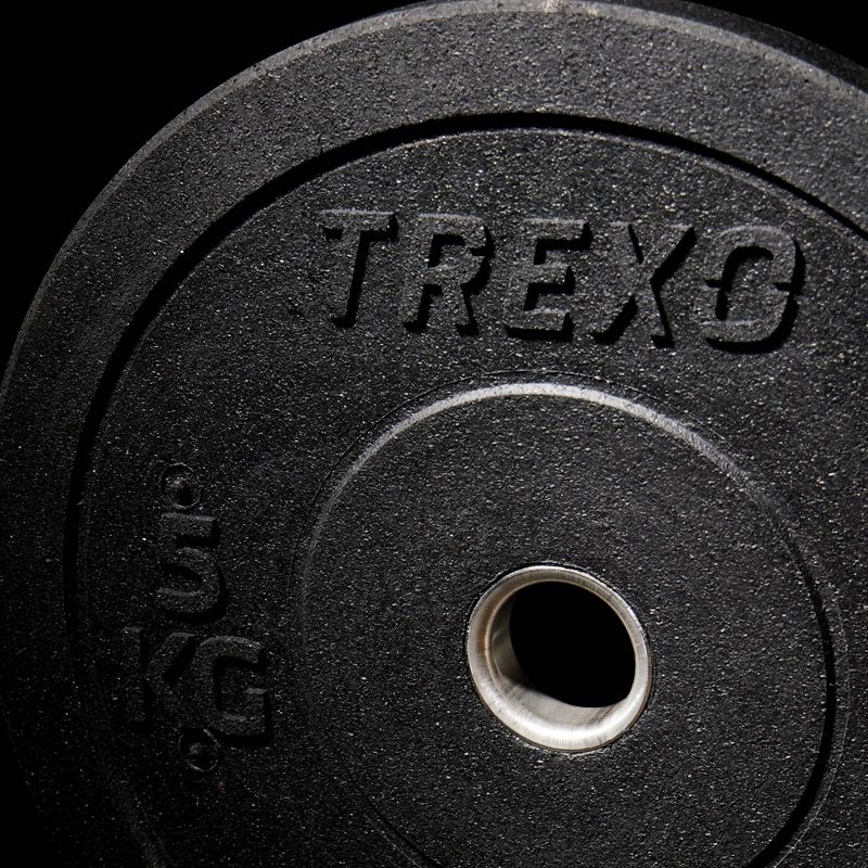 TREXO Olympic bumper weights black TRX-BMP005 5 kg 8