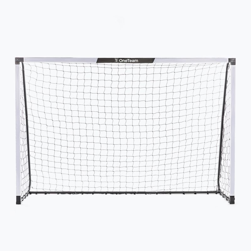 OneTeam One football goal 300 x 200 cm galvanized steel white/black 2