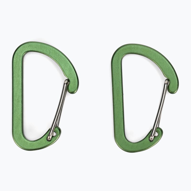 Salewa Flat Wiregate carabiners 2 pcs. green 00-0000034103 2