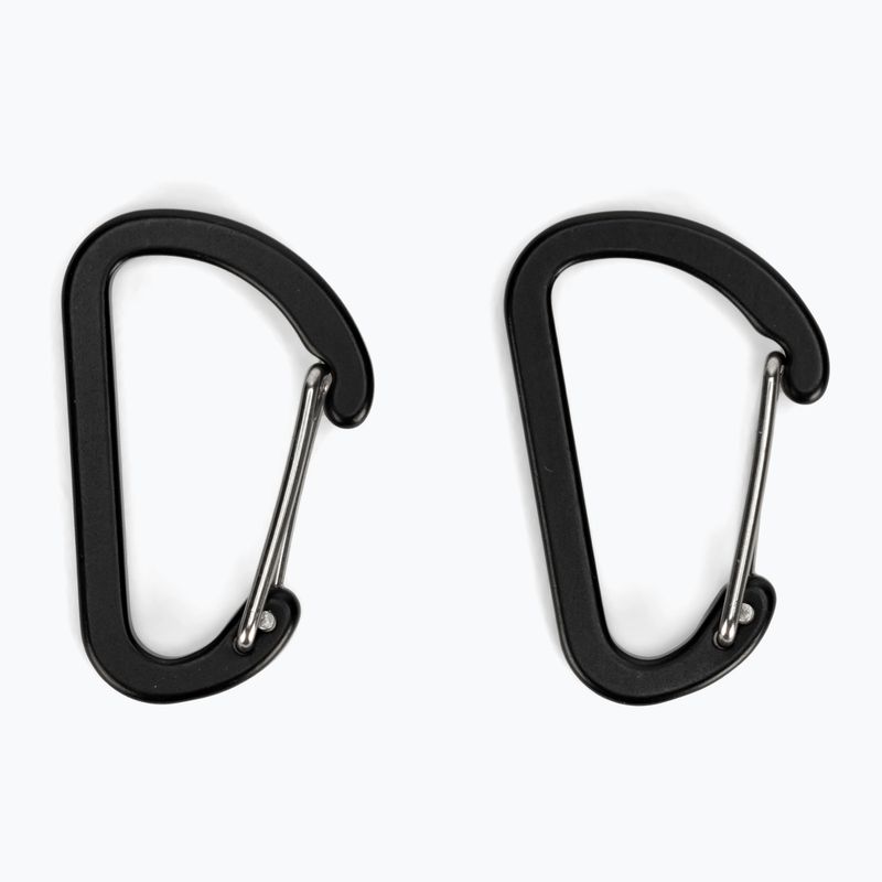 Salewa Flat Wiregate carabiners 2 pcs. black 00-0000034103 2
