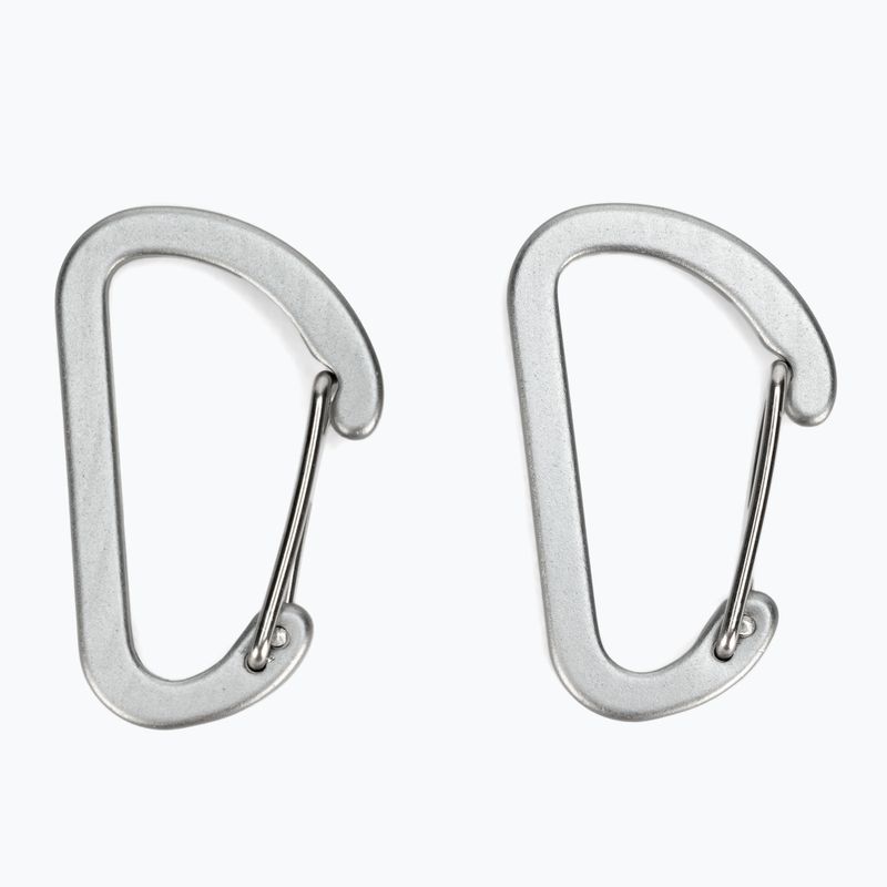 Salewa Flat Wiregate carabiners 2 pcs. grey 00-0000034103 2