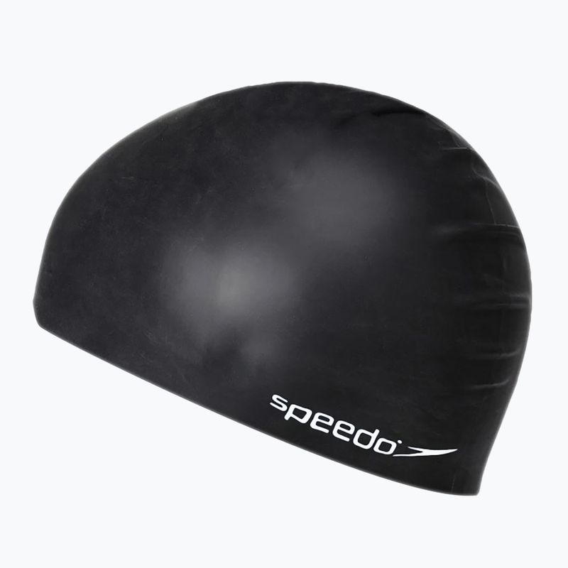 Speedo Plain Flat Silicone children's swimming cap black 2