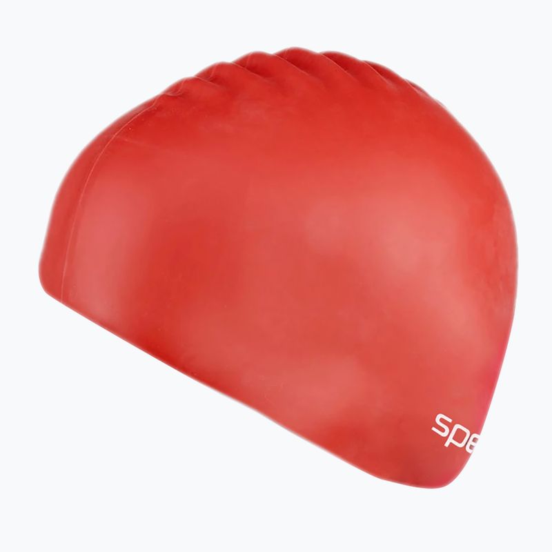 Speedo Plain Flat Silicone children's swimming cap red 8-709931959 2