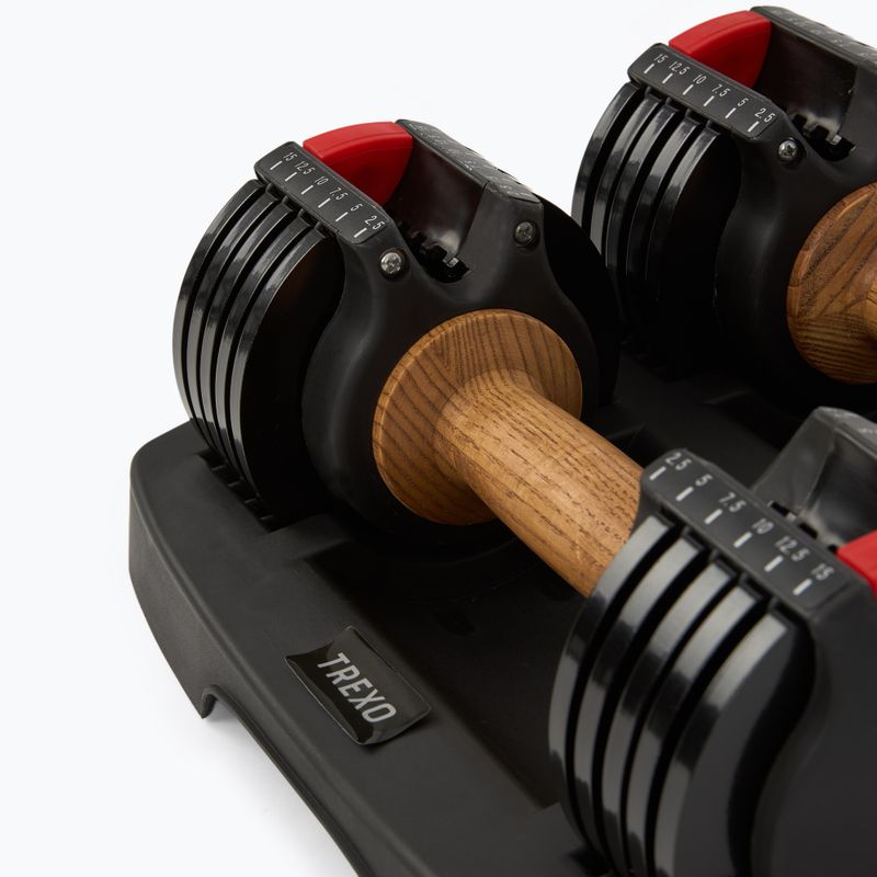 XTREXO ADS15 adjustable dumbbell/ barbell black 5
