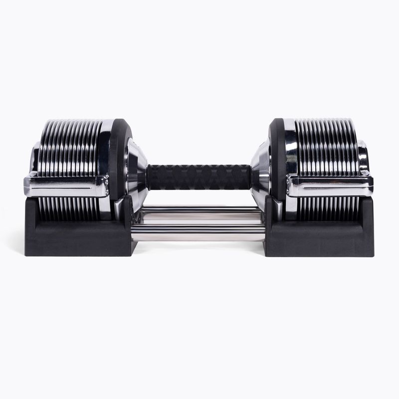 TREXO TRX-AD32C adjustable dumbbell 3-32 kg silver 2