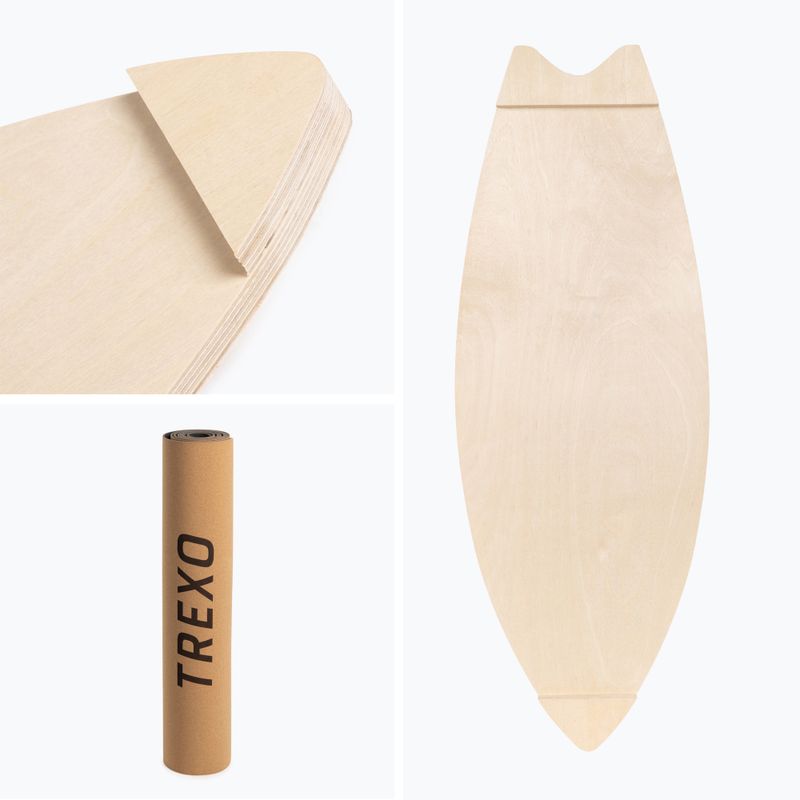 Balancing board + mat + roller XTREXO BBS01 blue/orange 7