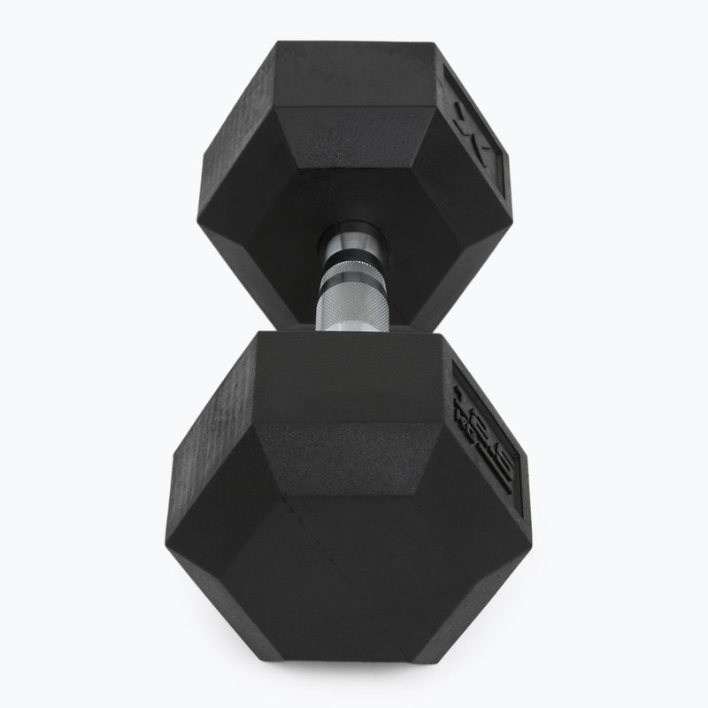 XTREXO Hex 12.5 kg rubberised dumbbell 6