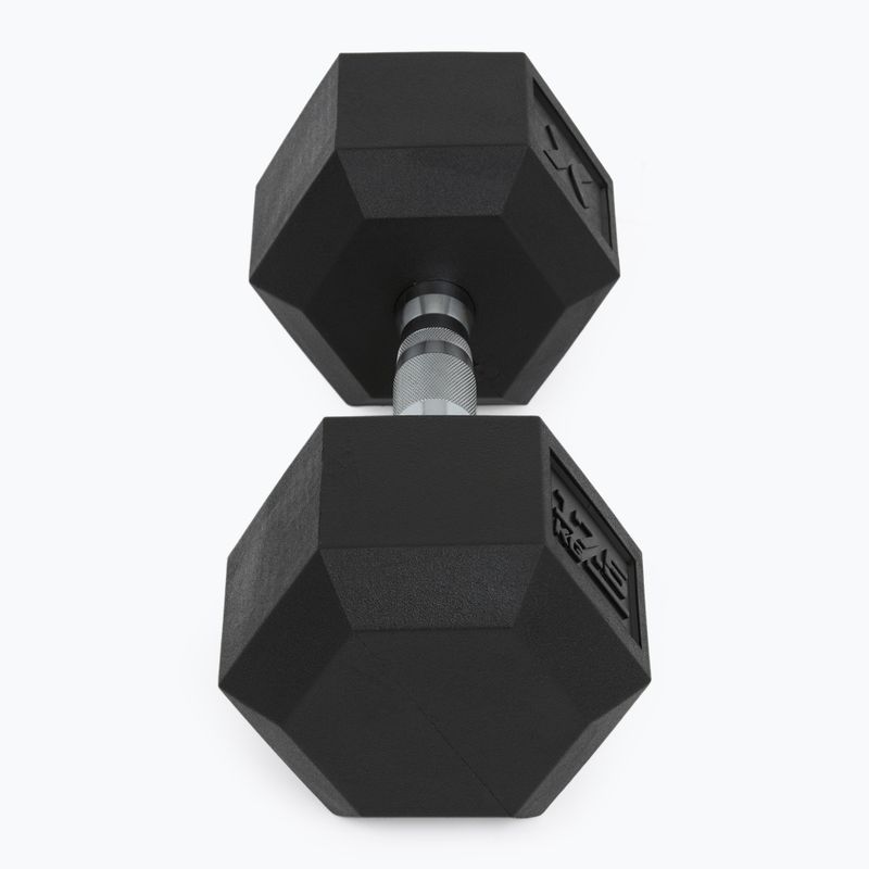 XTREXO Hex 17.5 kg rubberised dumbbell 6