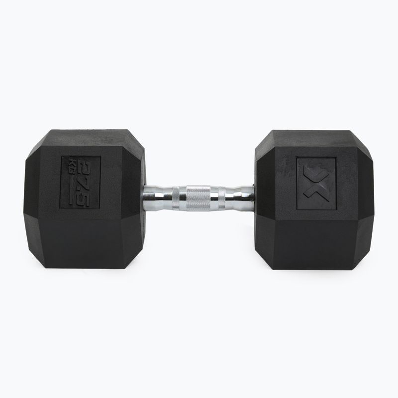 XTREXO Hex 27.5 kg rubberised dumbbell 7