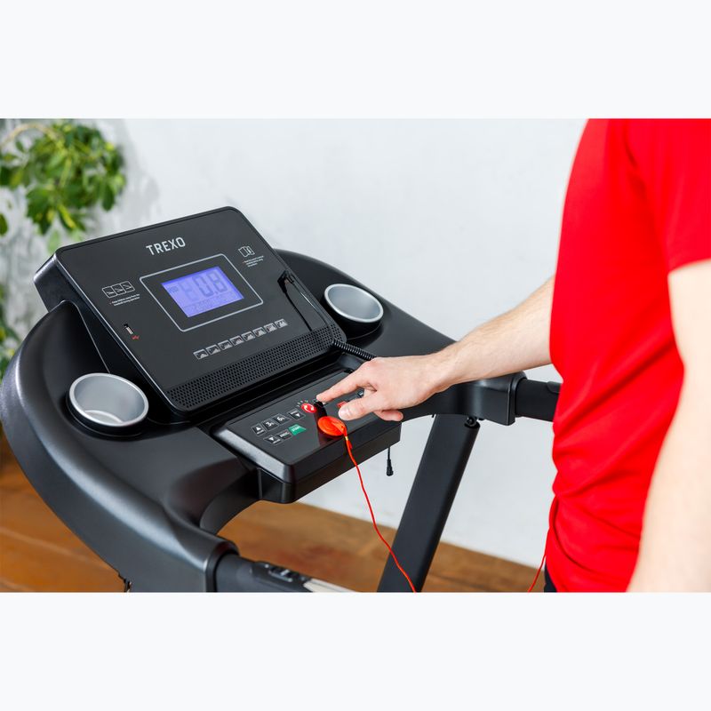 TREXO X200 electric treadmill black 5