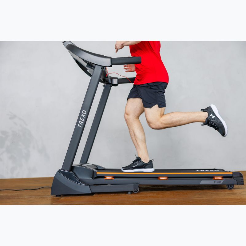 TREXO X200 electric treadmill black 7