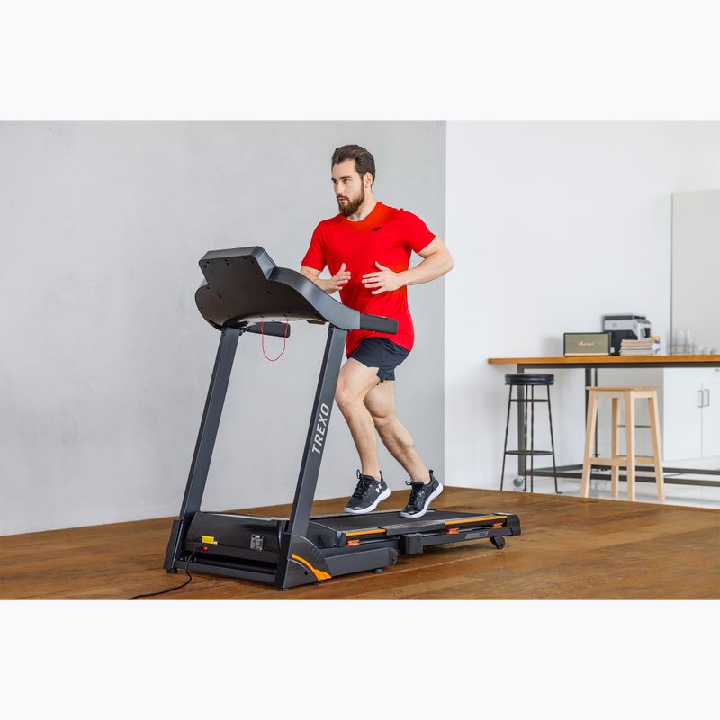 TREXO X300 electric treadmill black 7