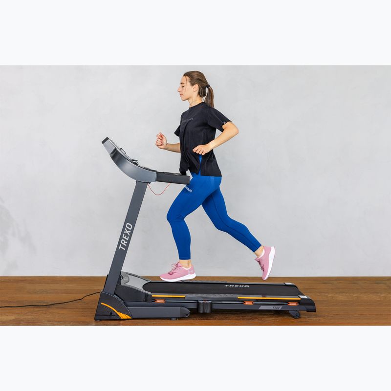 TREXO X300 electric treadmill black 8