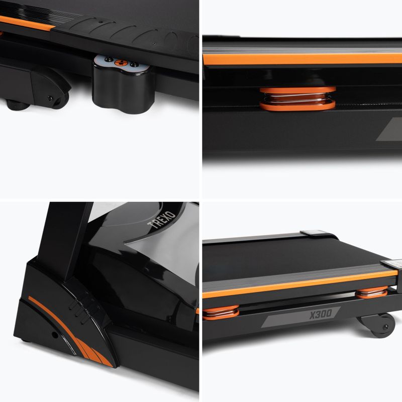 TREXO X300 electric treadmill black 14