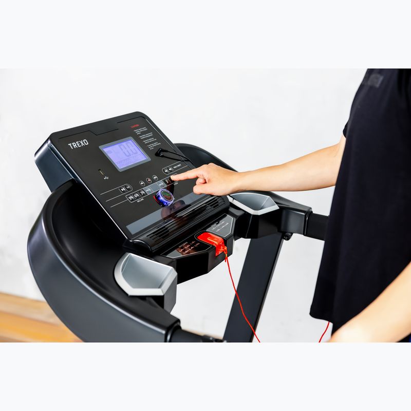 TREXO X300 electric treadmill black 5