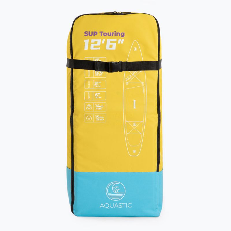SUP AQUASTIC Touring 12'6" board backpack yellow 2