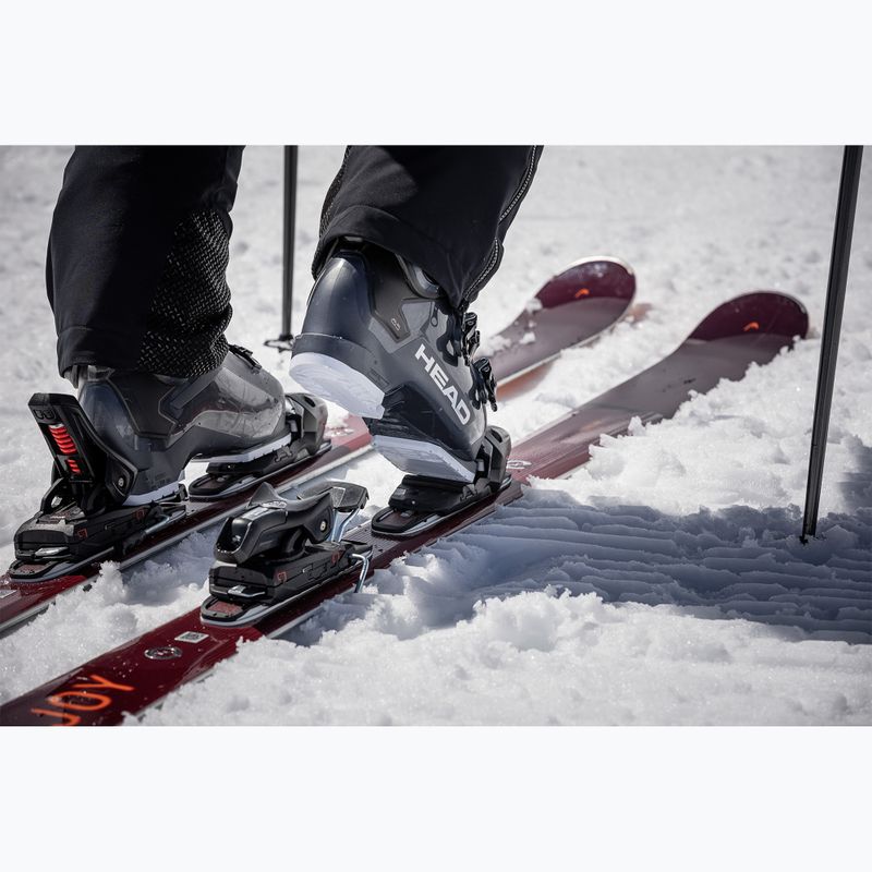 Women's Downhill Ski HEAD e-total Joy SW SLR Joy Pro + Protector SLR 11 GW dark red/orange 5