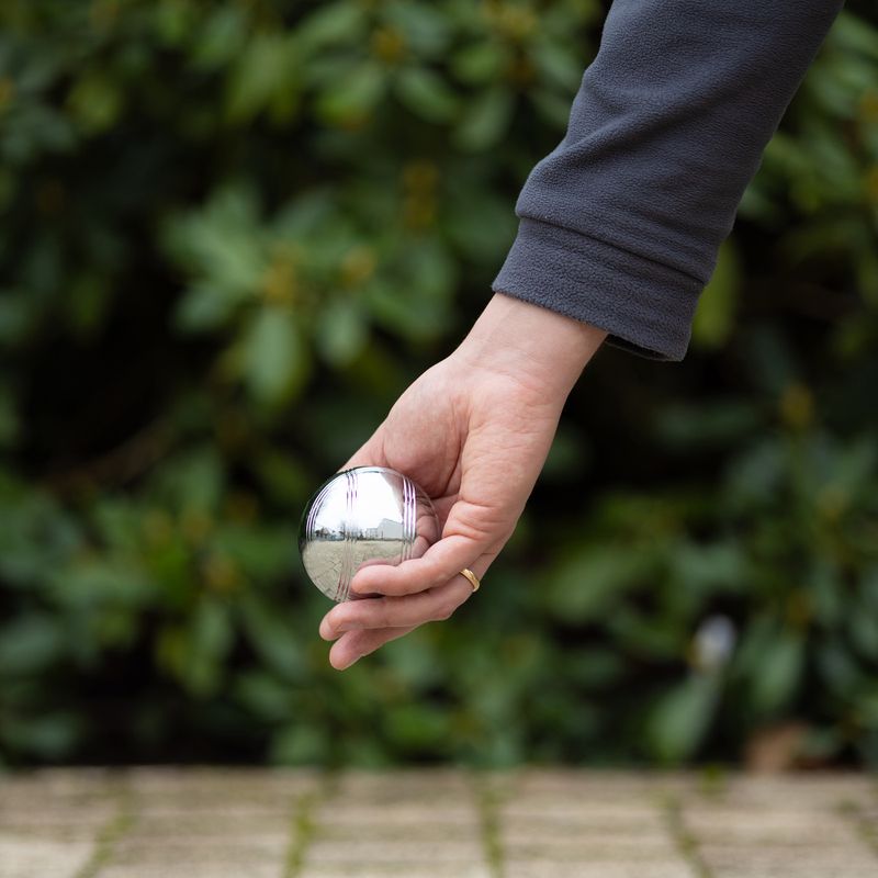 OneTeam set of 8 balls for boule FRU silver 9