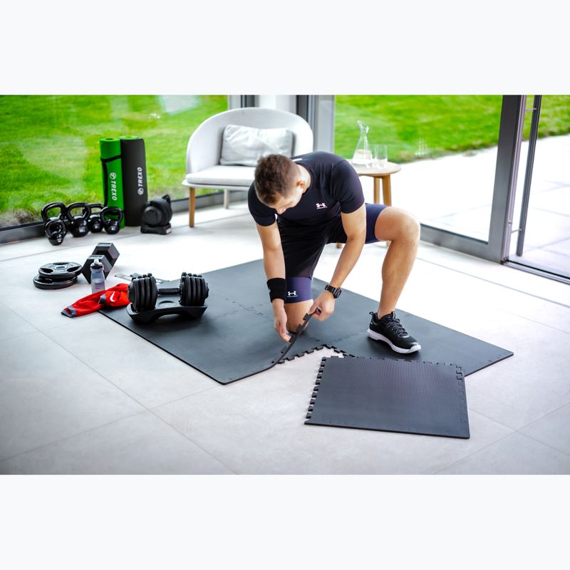 XTREXO protective mat Puzzle 6 pieces black 4