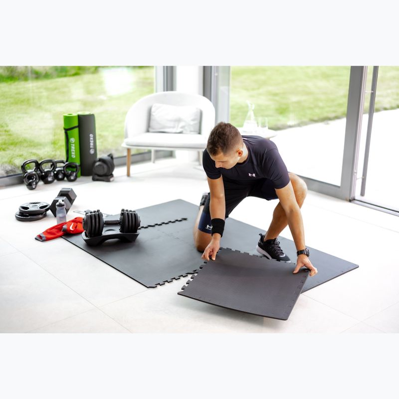 XTREXO protective mat Puzzle 6 pieces black 5