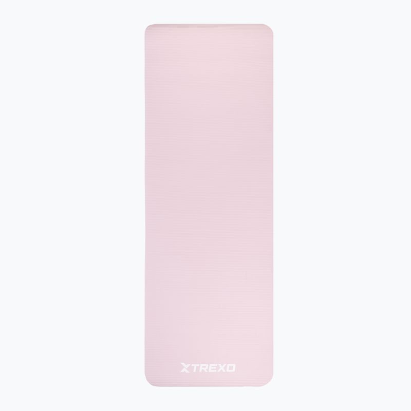 XTREXO NBR 15 mm exercise mat with strap pink 4