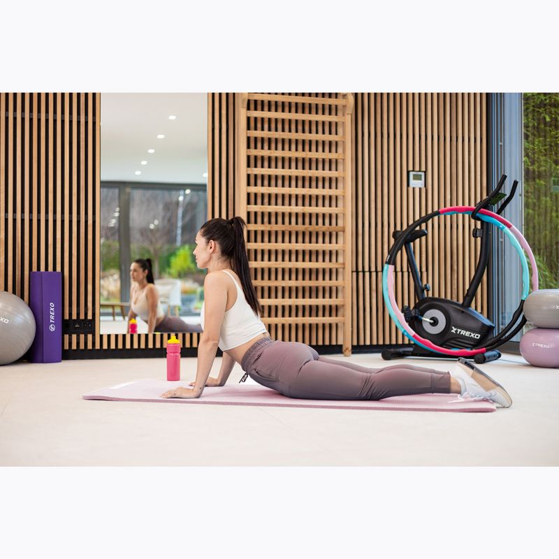 XTREXO NBR 15 mm exercise mat with strap pink 11