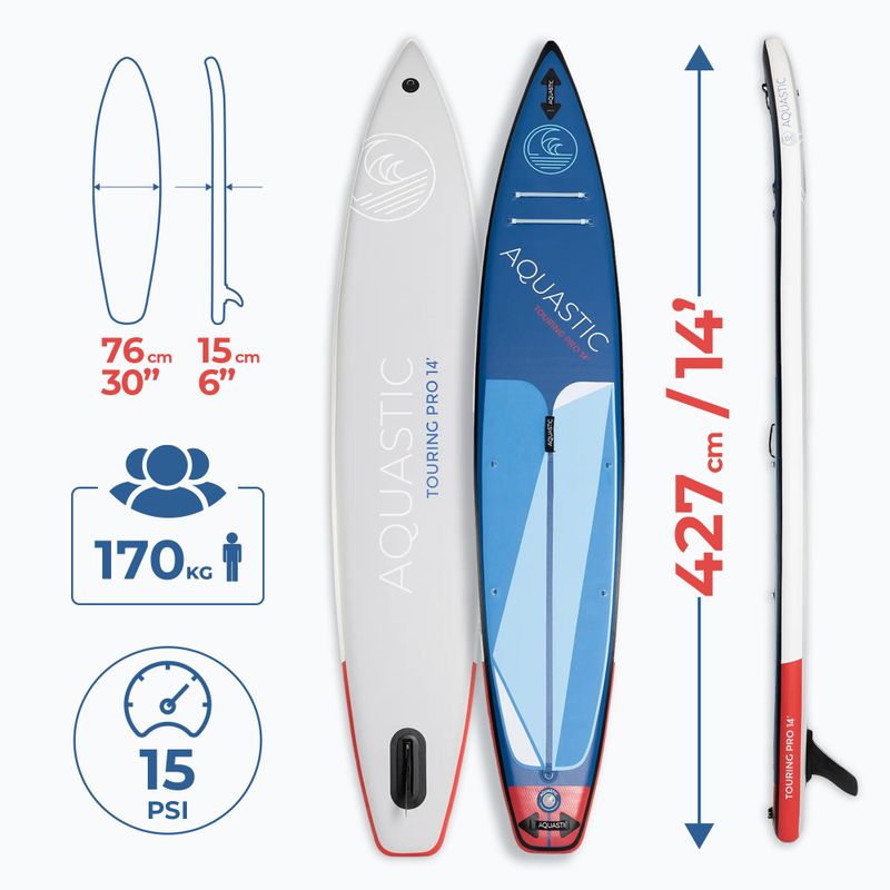 SUP board AQUASTIC Touring Pro 14’0" blue 17