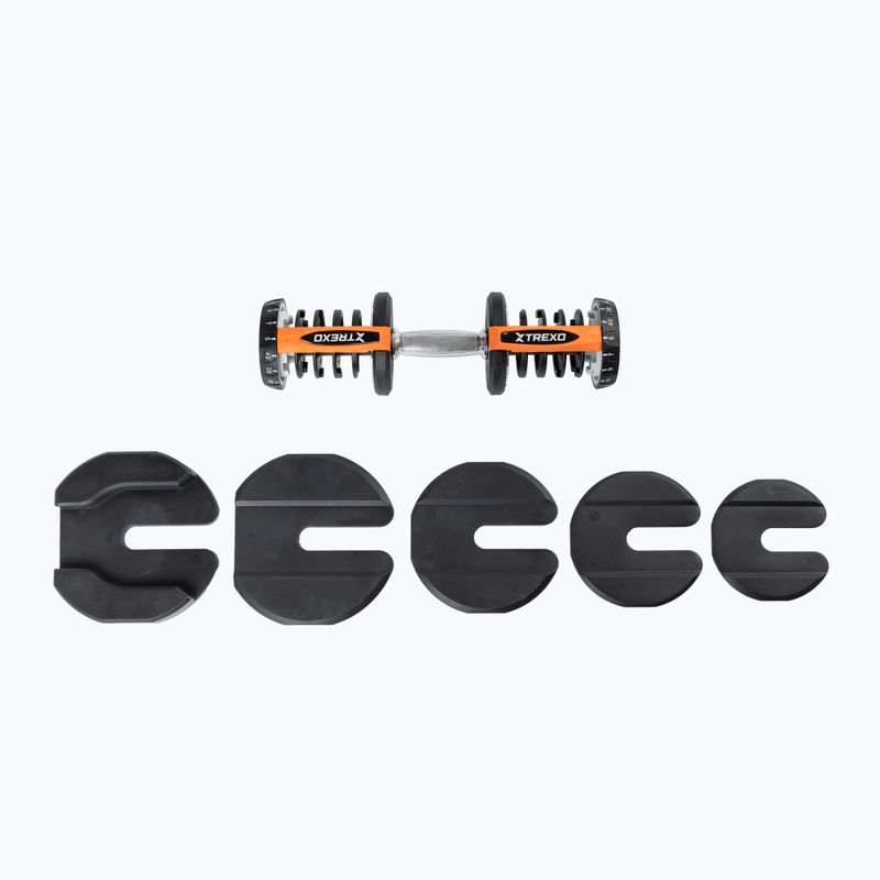 XTREXO ADT-40-BF adjustable dumbbell 40 kg black 6