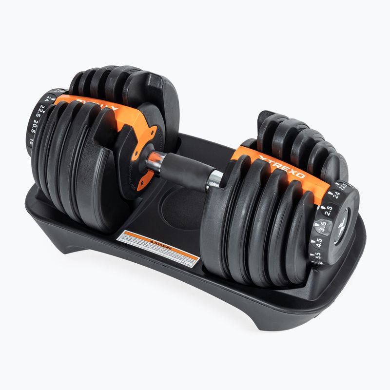 XTREXO ADT-24-BF adjustable dumbbell 24 kg black