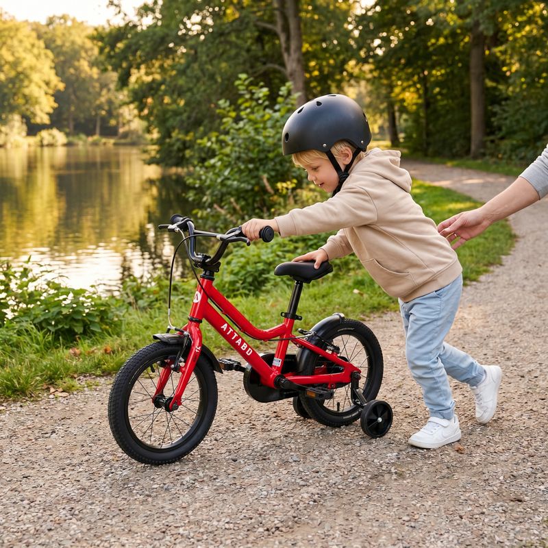 Children's bicycle ATTABO KNACK 14" red 6