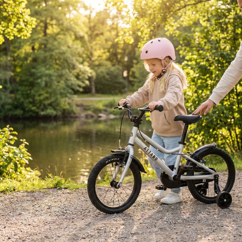 Children's bicycle ATTABO KNACK 16" silver 3