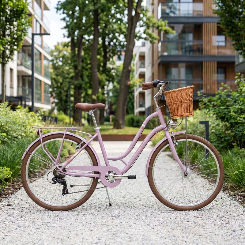 Youth city bike ATTABO CITY 26" pink 3