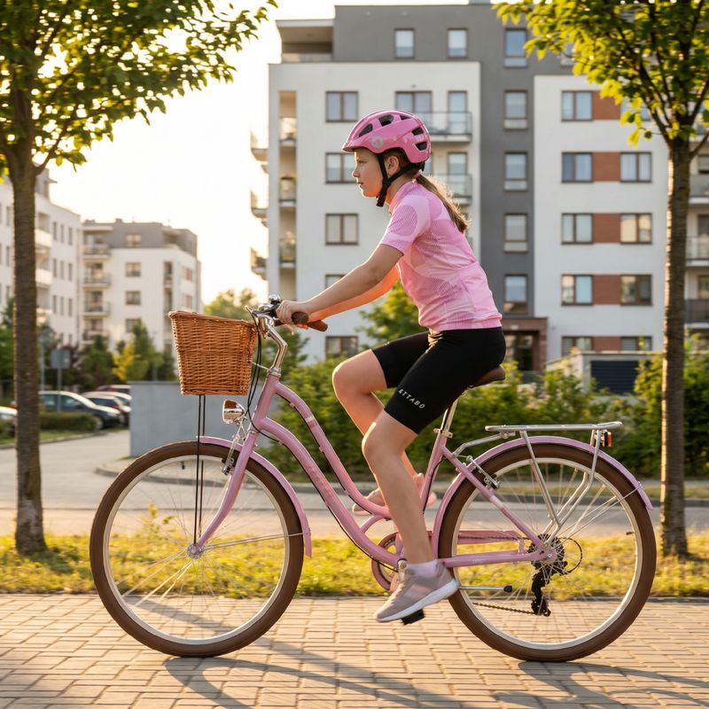Youth city bike ATTABO CITY 26" pink 18
