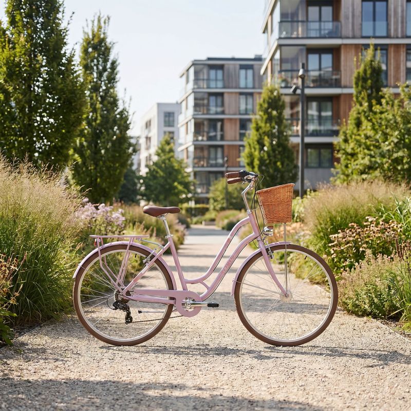 Women's city bike ATTABO CITY 28" pink 3