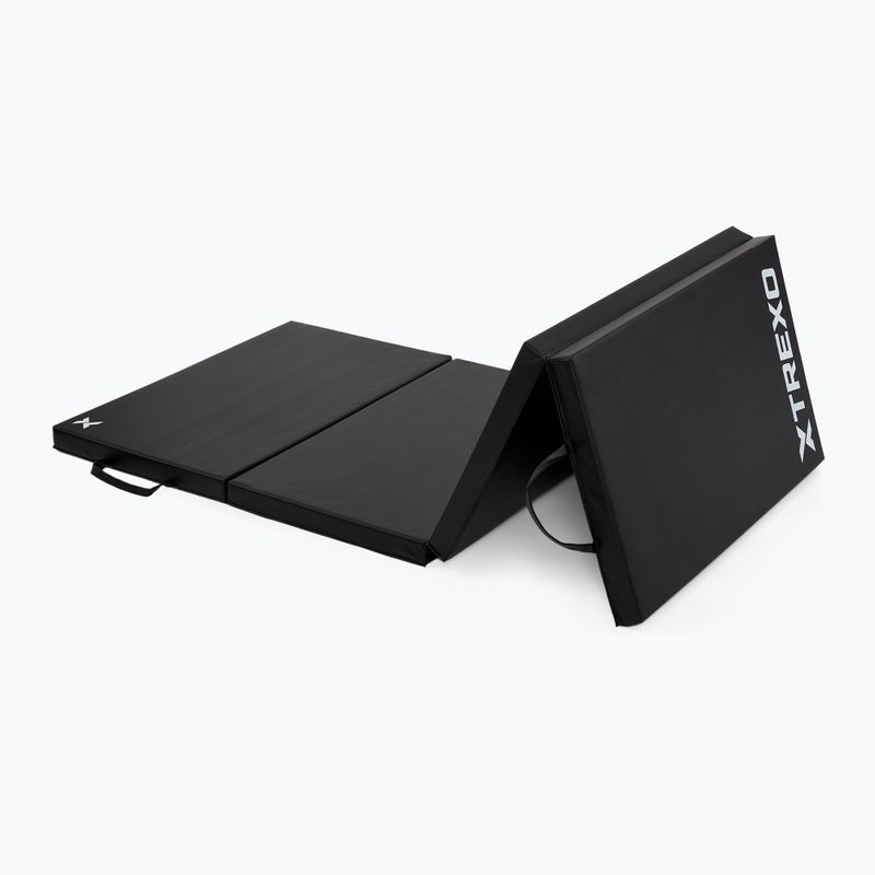 Folding crash mat TREXO large black