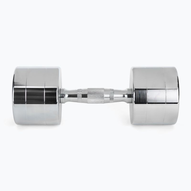 XTREXO chrome dumbbells 2x12 kg silver 4