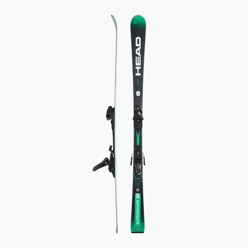 HEAD Supershape e-Magnum SW BB-PR downhill skis + Protector PR 13 GW bindings black/green 2