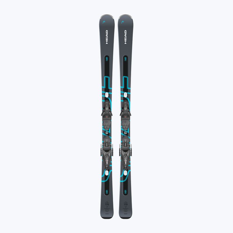 HEAD Shape e-V8 SW AMT-PR downhill ski + Protector PR 11 GW anthracite/blue binding 8