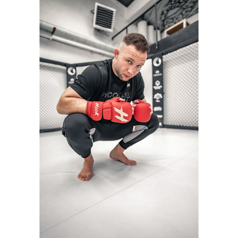 MMA HOOK FIGHTING sparring gloves TX0-B4M0016 red 8