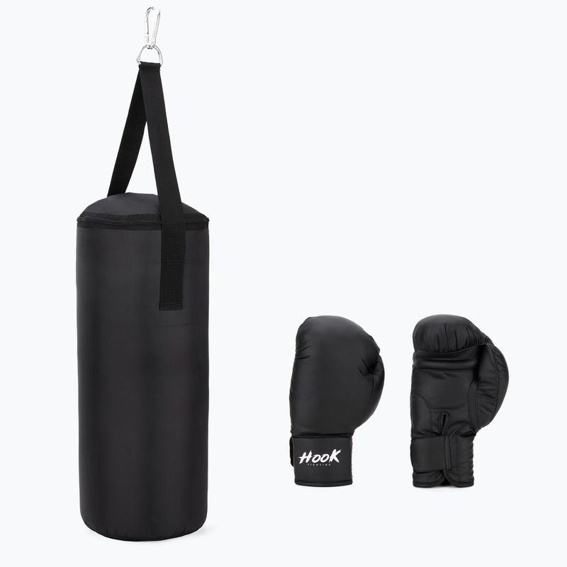 HOOK FIGHTING Children's First Training Boxing Set Black