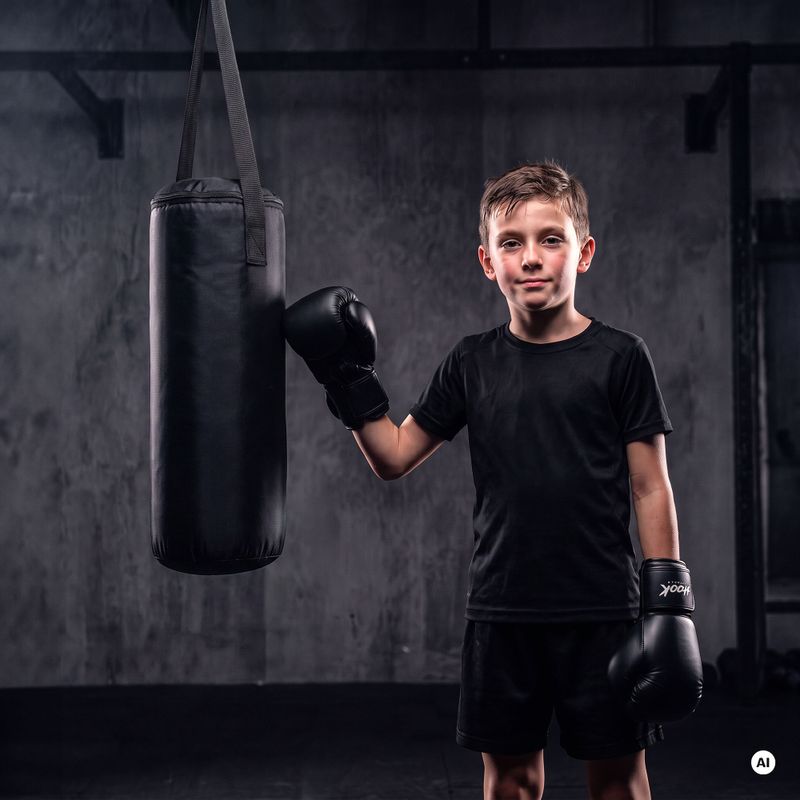 HOOK FIGHTING Children's First Training Boxing Set Black 3