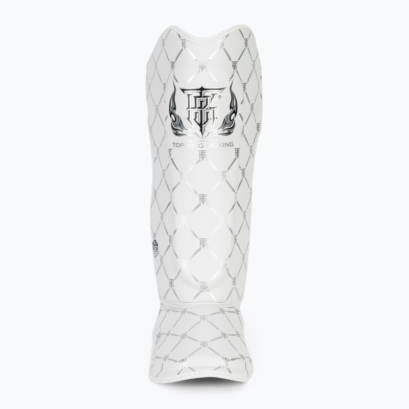 Top King Chain white/silver tibia and foot protectors 4