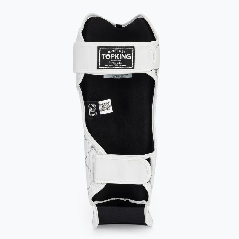 Top King Chain white/silver tibia and foot protectors 5
